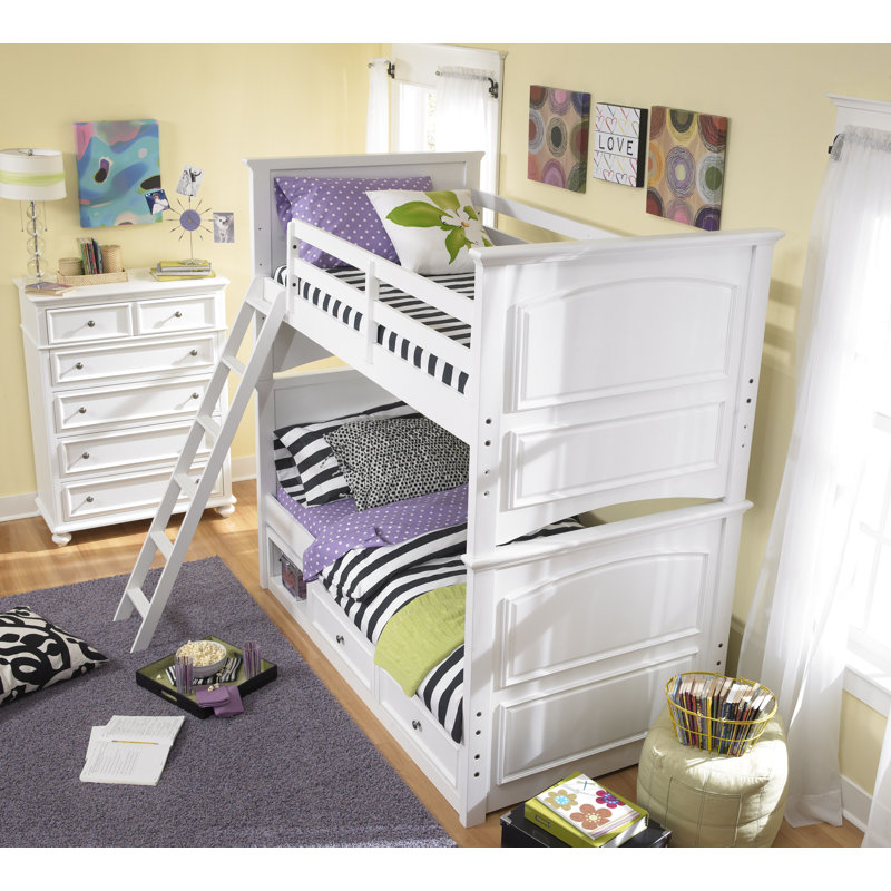 White Wooden 5-Drawer Chest with Dovetail Drawers