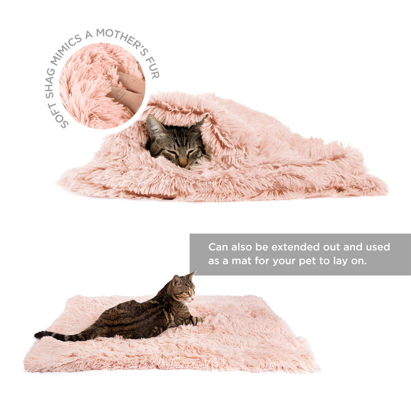 Luxurious Taupe Faux Fur Pet Throw Blanket 30"x40"