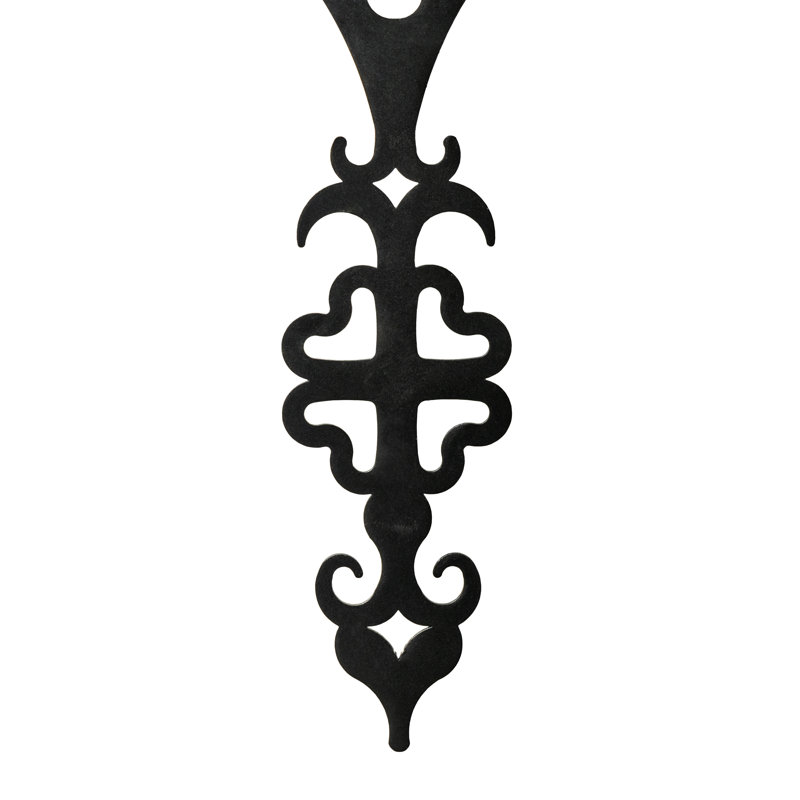 Merano Black Steel 2-Light Candle Wall Sconce