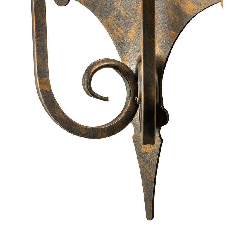 French Bronze 2-Light Sconce with Linen Shades