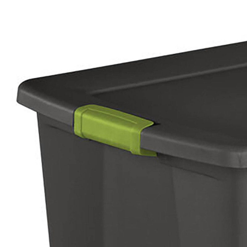 Sterilite 35 Gallon Blue Stackable Storage Tote Box with Latching Lid