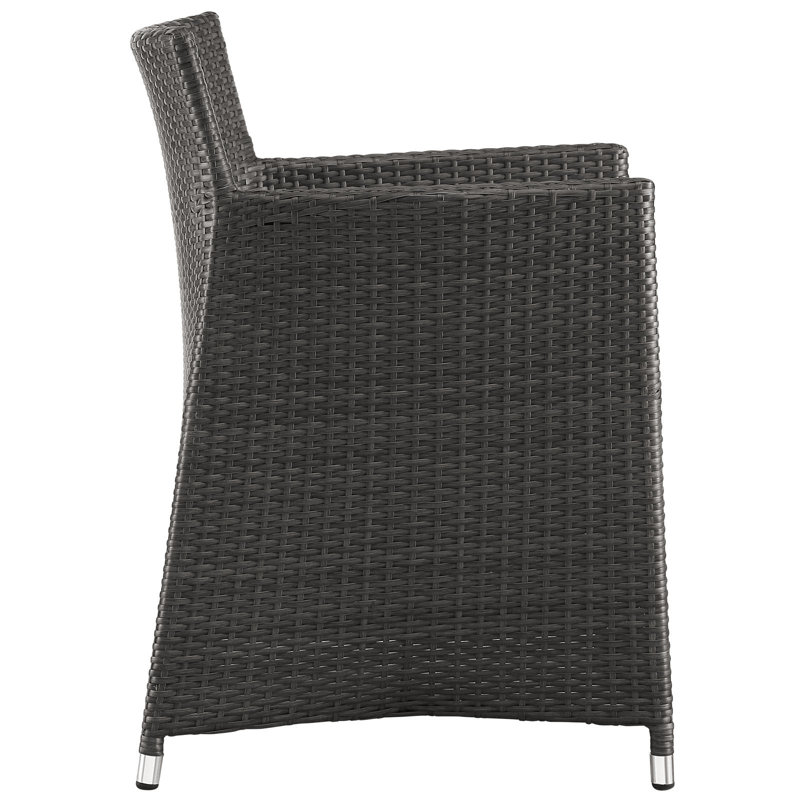 Modway Junction 7-Piece Brown and White Outdoor Dining Set