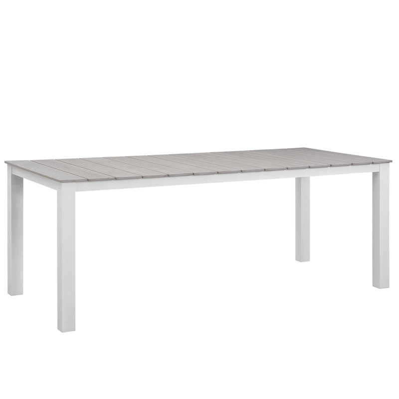 Modway Junction 6-Person Gray White Outdoor Dining Set with Cushions