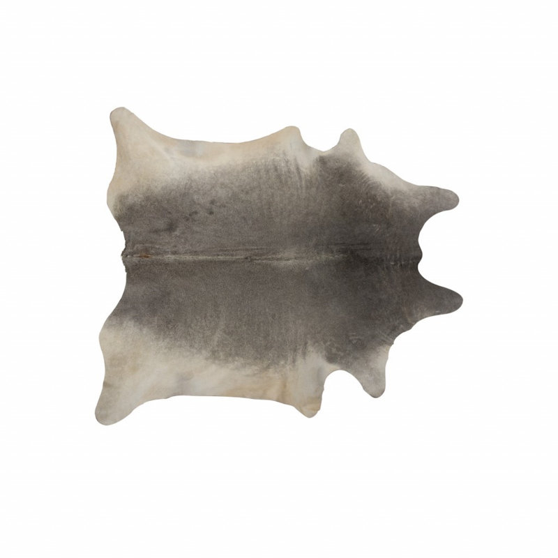 Geneva Gray Handmade Cowhide Area Rug 6' x 7'