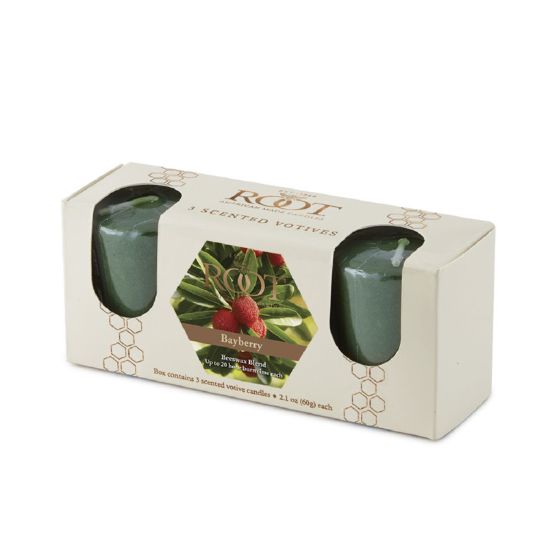 Bayberry Scented Beeswax Votive Candle Set