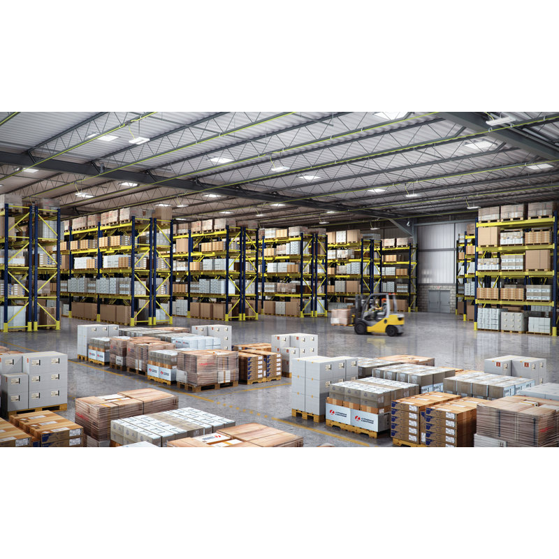 Sleek White 4000K Cool White Dimmable LED High Bay Light, 22"