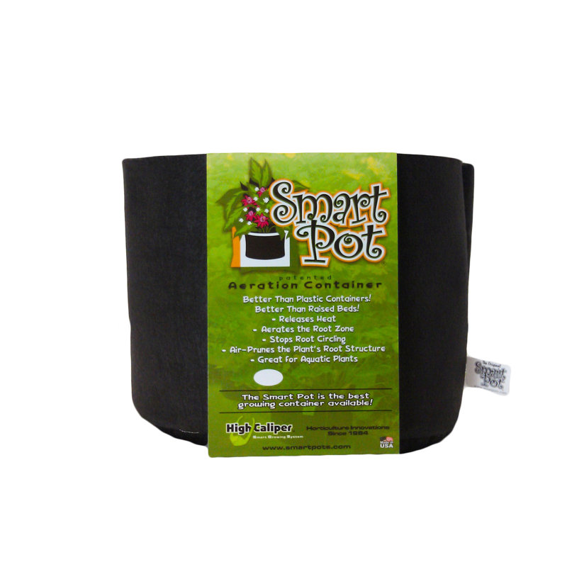 8" Black Fabric Aeration Plant Pot