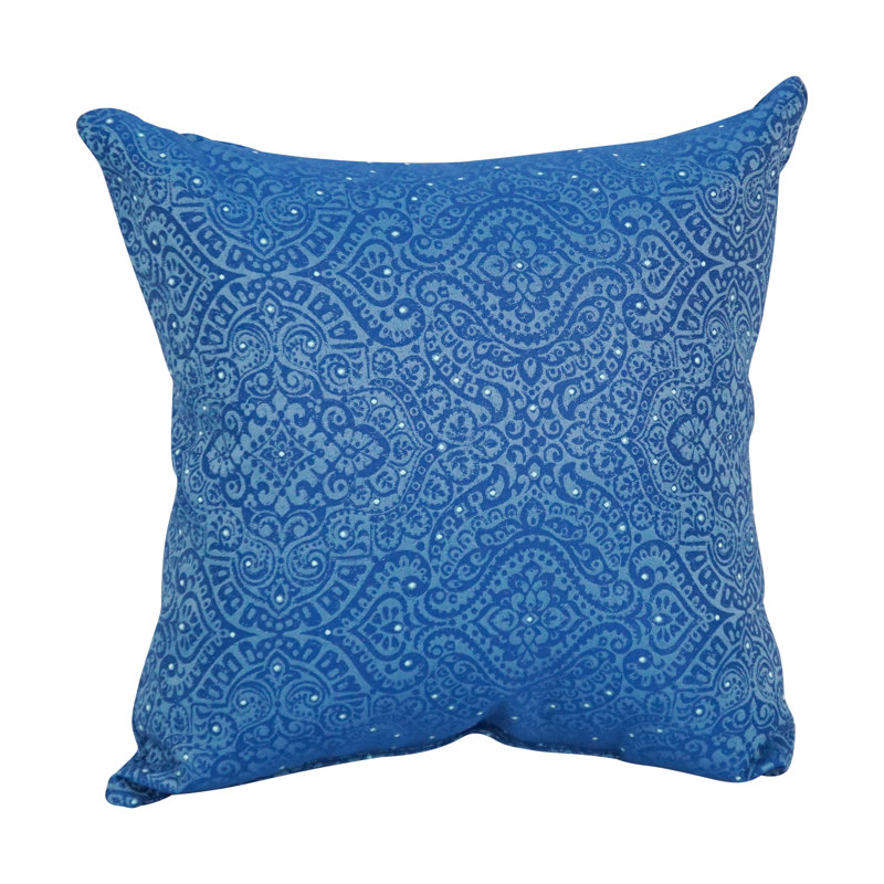 Mabul Aegean Blue Jacquard 17" Throw Pillows Set