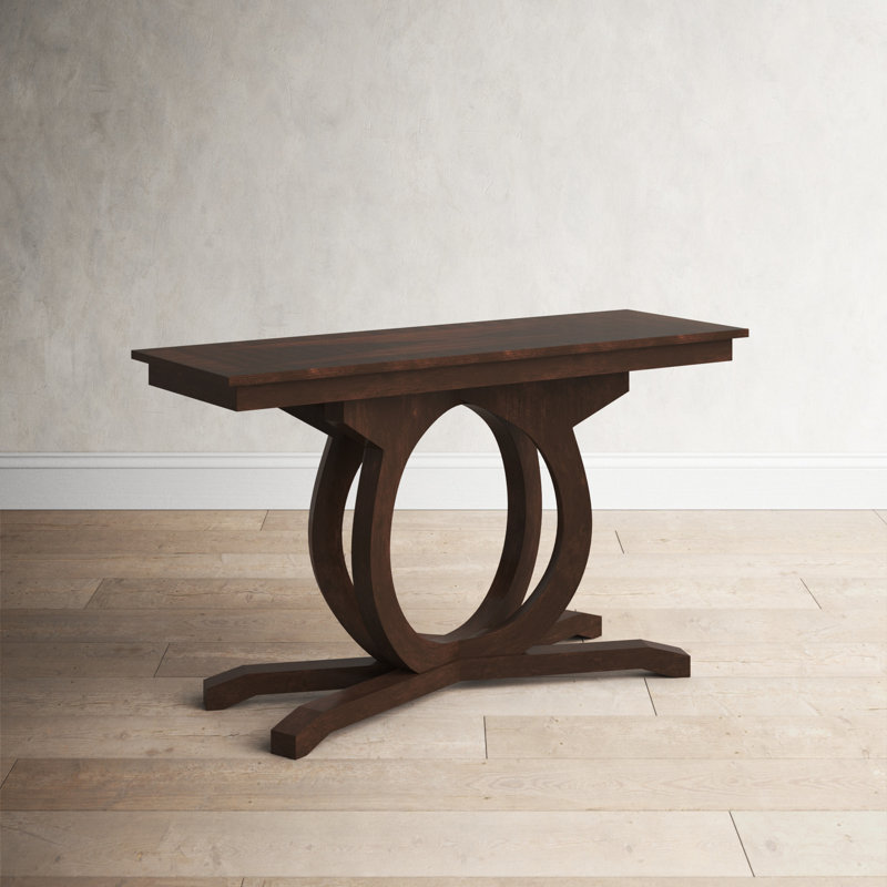 Chalamet Contemporary 50'' Brown Solid Wood Console Table