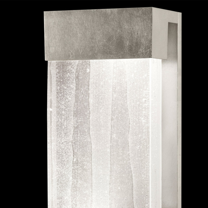 Crystal Bakehouse 30" Silver Leaf Modern Sconce