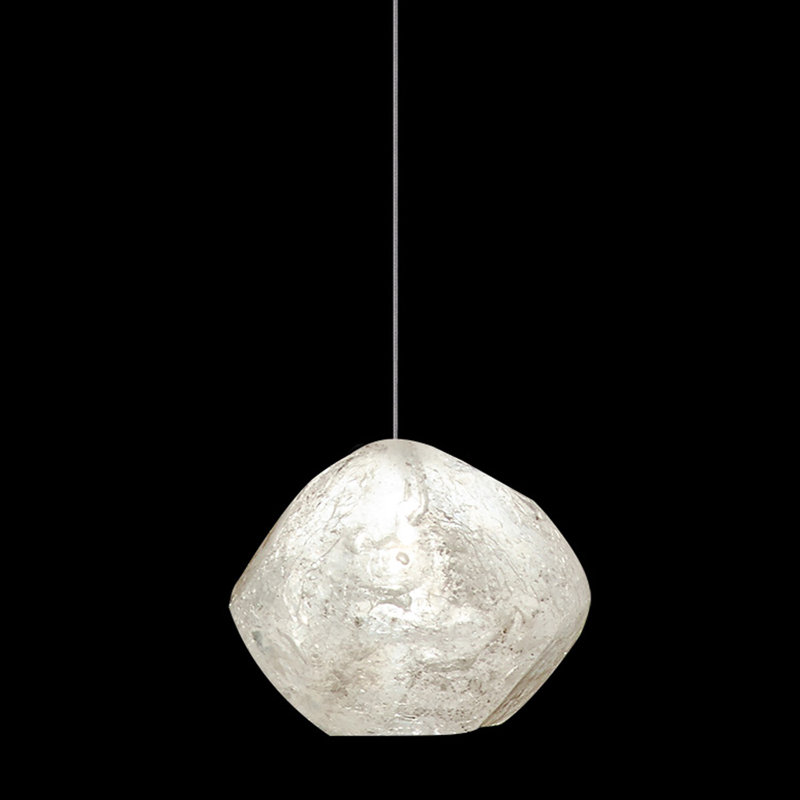 Silver Glass Mini LED Pendant Light