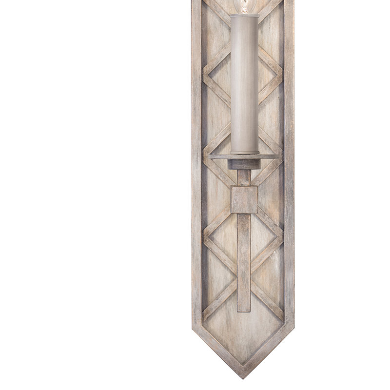 Cienfuegos Weathered Gray Patina 1-Light Bronze Sconce
