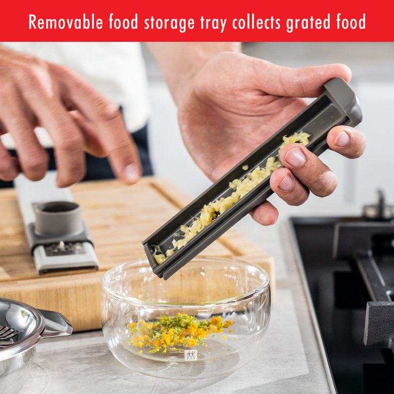 Zwilling Z-Cut Fine Grater with Storage Tray and Finger Guard