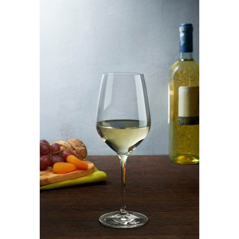 Nude 17 oz. Clear Crystal Red Wine Glass Set of 2