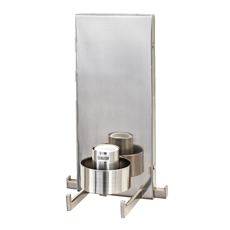 Cilindro Nickel Finish Seedy Acrylic 1-Light Wall Sconce