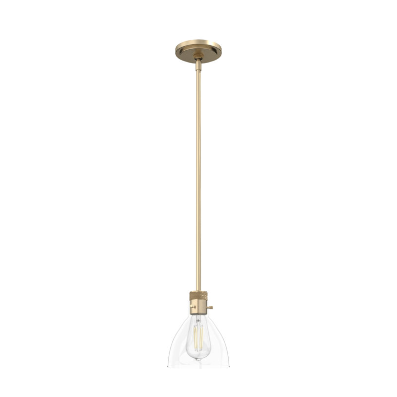 Vintage Gold Glass Mini Pendant Light