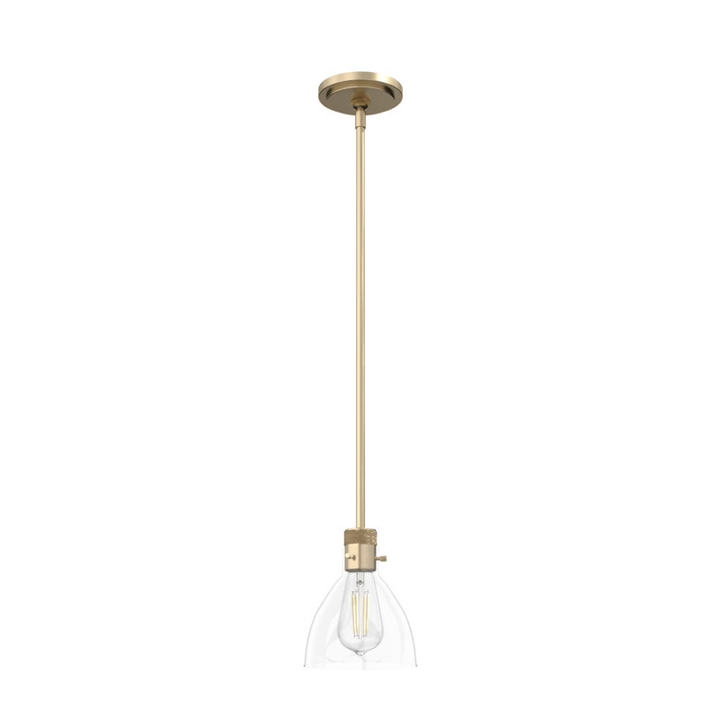 Vintage Gold Glass Mini Pendant Light