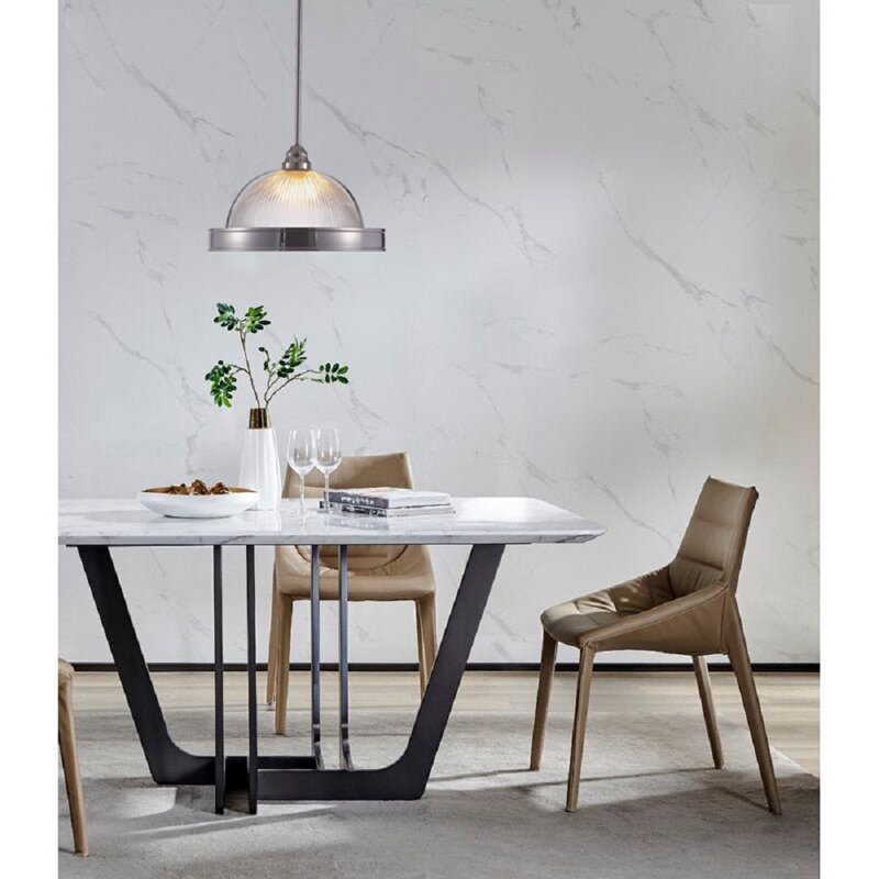 Natalie Chrome and Glass Single Pendant Light