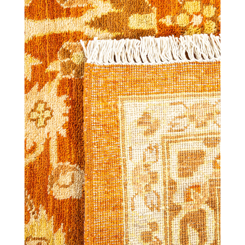 Hand-Knotted Multicolor Wool Floral 9' x 12' Area Rug