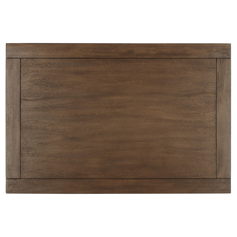 Steve 2-Drawer Brown Mahogany Wood Nightstand