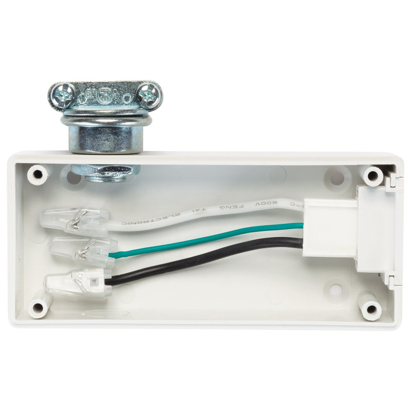 White Plastic Under Cabinet LED Junction Box