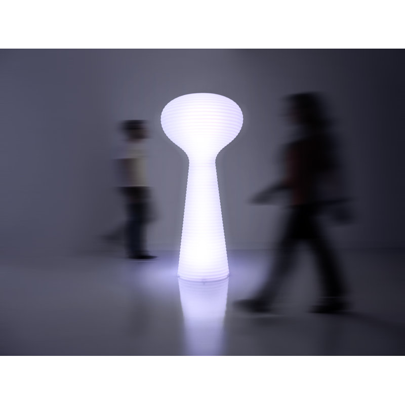 Bloom Matte Ice White Plug-In LED Outdoor Floor Lamp