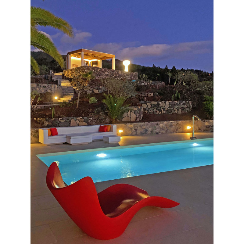 Bloom Matte Ice White Plug-In LED Outdoor Floor Lamp