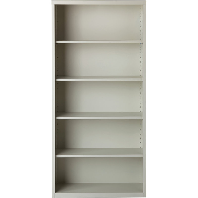 Fortress Light Gray Adjustable Metal 72" Bookcase