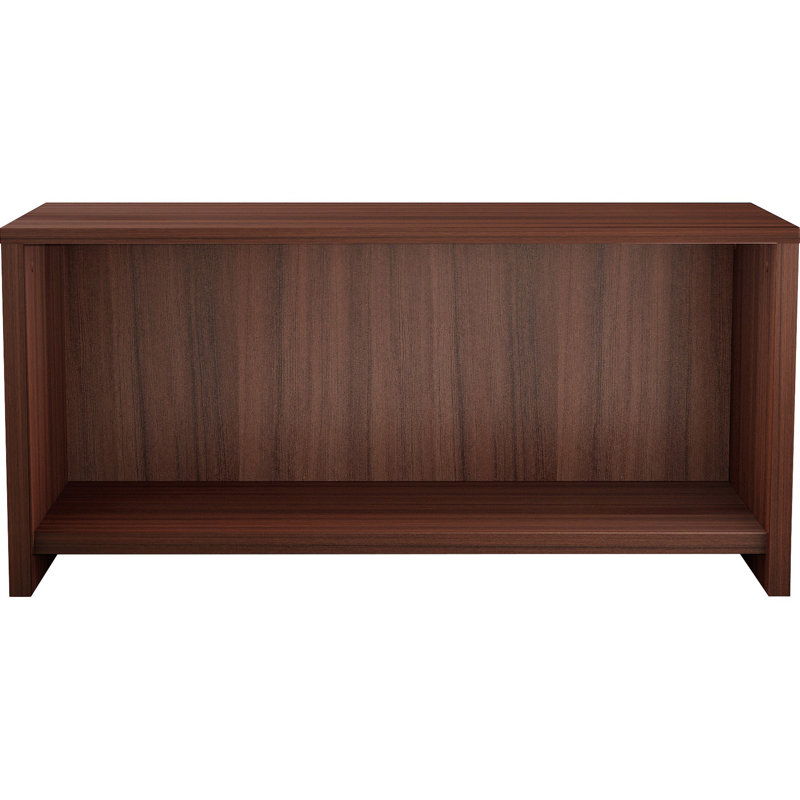 Espresso Laminate Wall-Mounted Desk Hutch