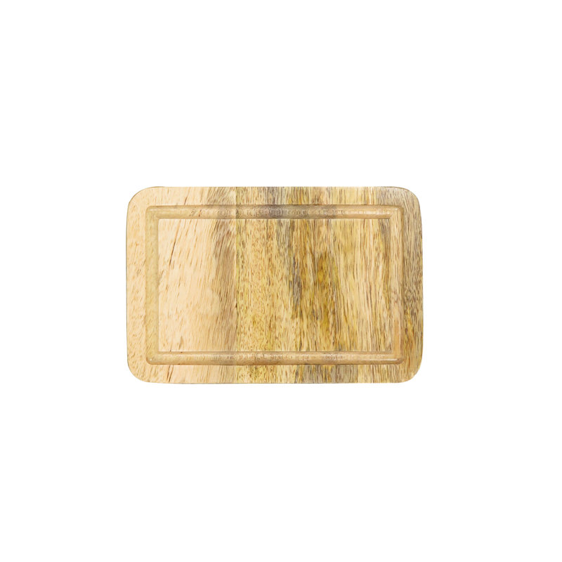Natural Wood Rectangular Cutting Boards Set