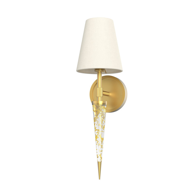 Kimpton 17" Glamorous Gold Flake & Vintage Brass Vanity Wallchiere