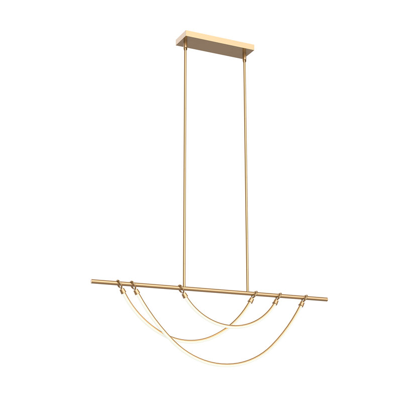 Aryas Mini Vintage Brass LED Island Pendant for Indoor/Outdoor