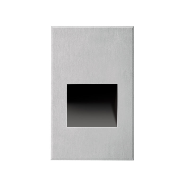 Sonic Brushed Nickel LED Recessed Step Light, 5" Height