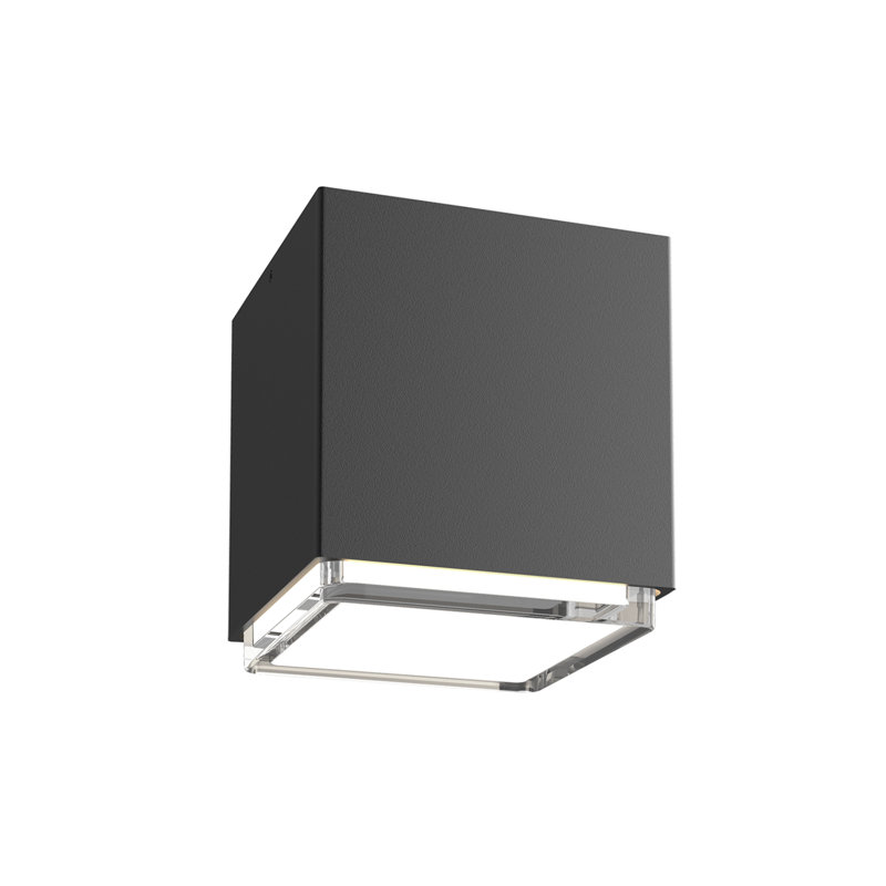 Sunset Black Opal Glass 11W LED Indoor/Outdoor Flush Mount