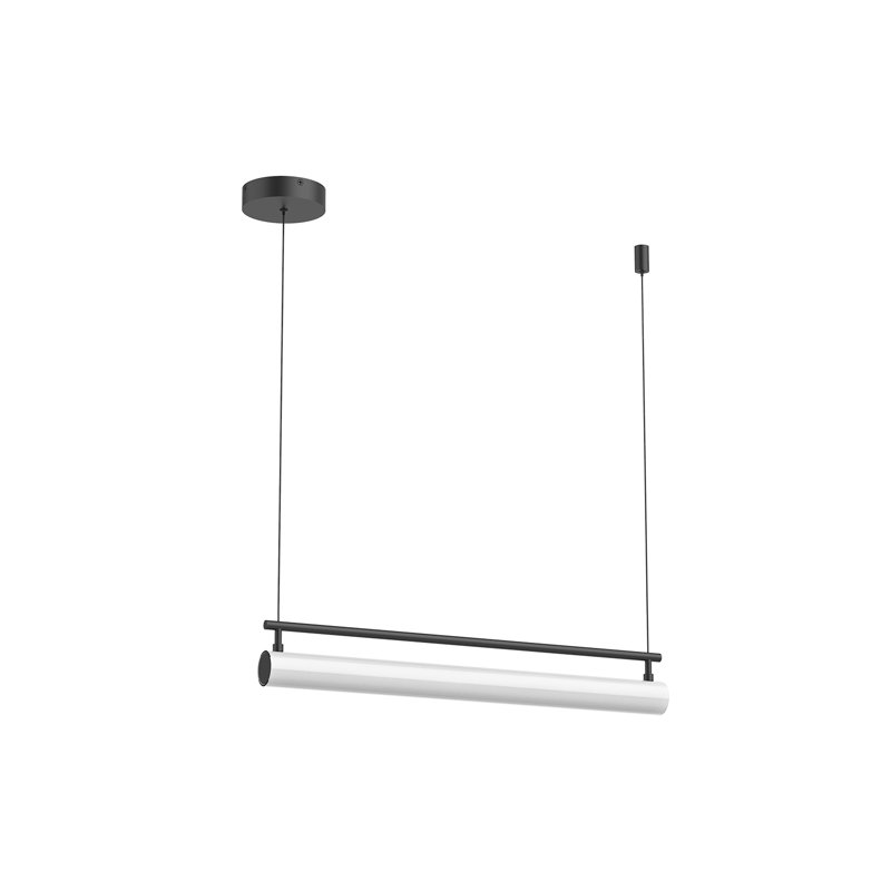 Gramercy Sleek Black LED Kitchen Island Linear Pendant
