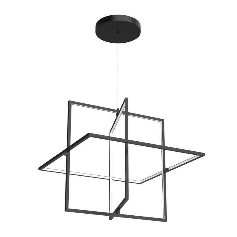 Mondrian Black Brushed Nickel LED Pendant Light