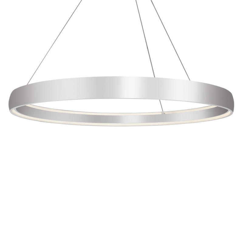 Brushed Nickel 72" Circular LED Pendant Light