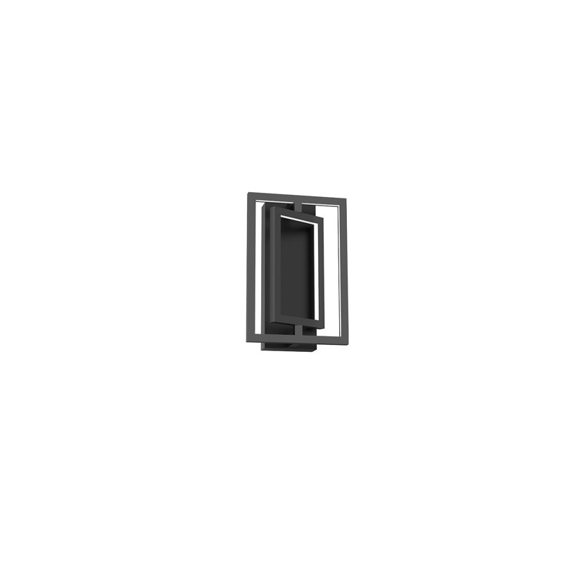 Mondrian Brushed Nickel LED Indoor/Outdoor Semi-Flush Mount