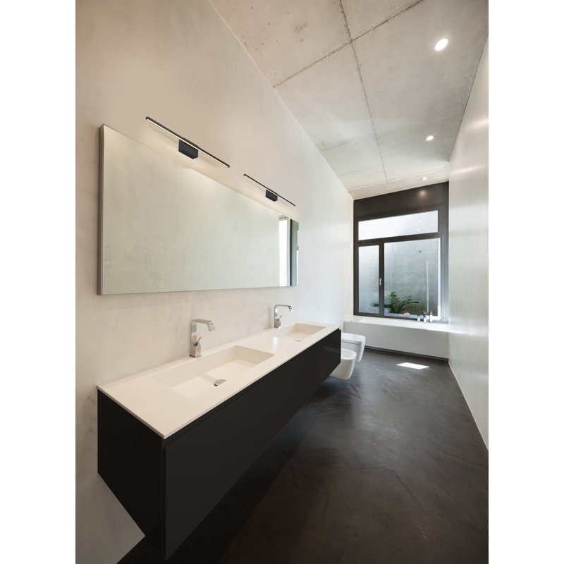 Vega Minor 36" Brushed Nickel Dimmable LED Bath Bar