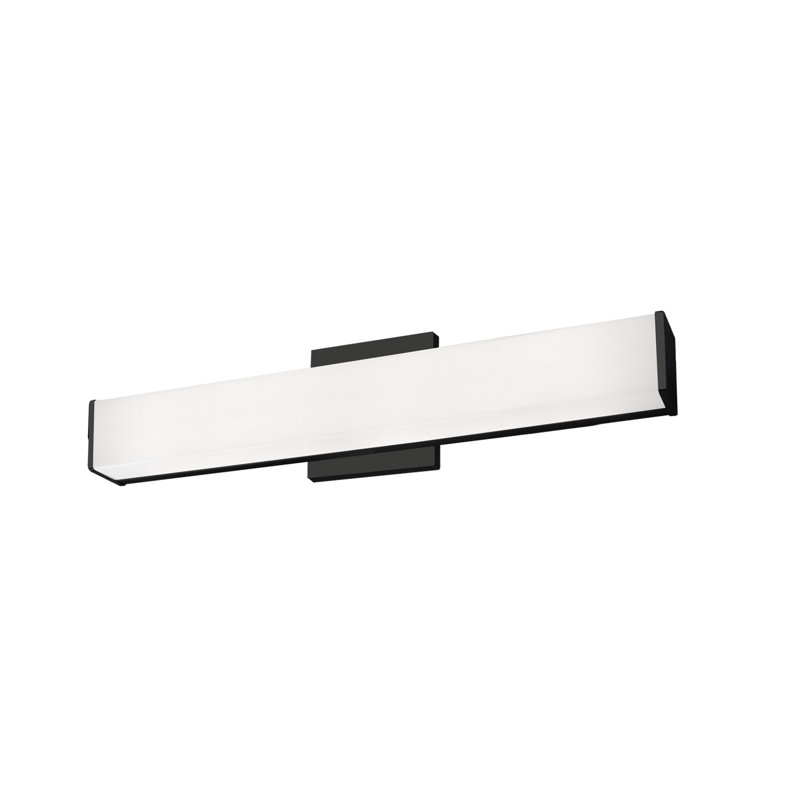Jane 20" Black LED Bath Bar with Adjustable Track