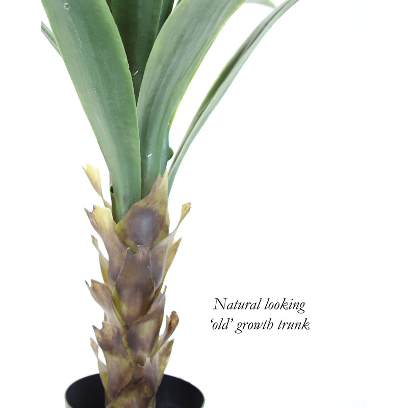 Mod Greenhouse 36" Faux Agave Plant in Matte Black Pot