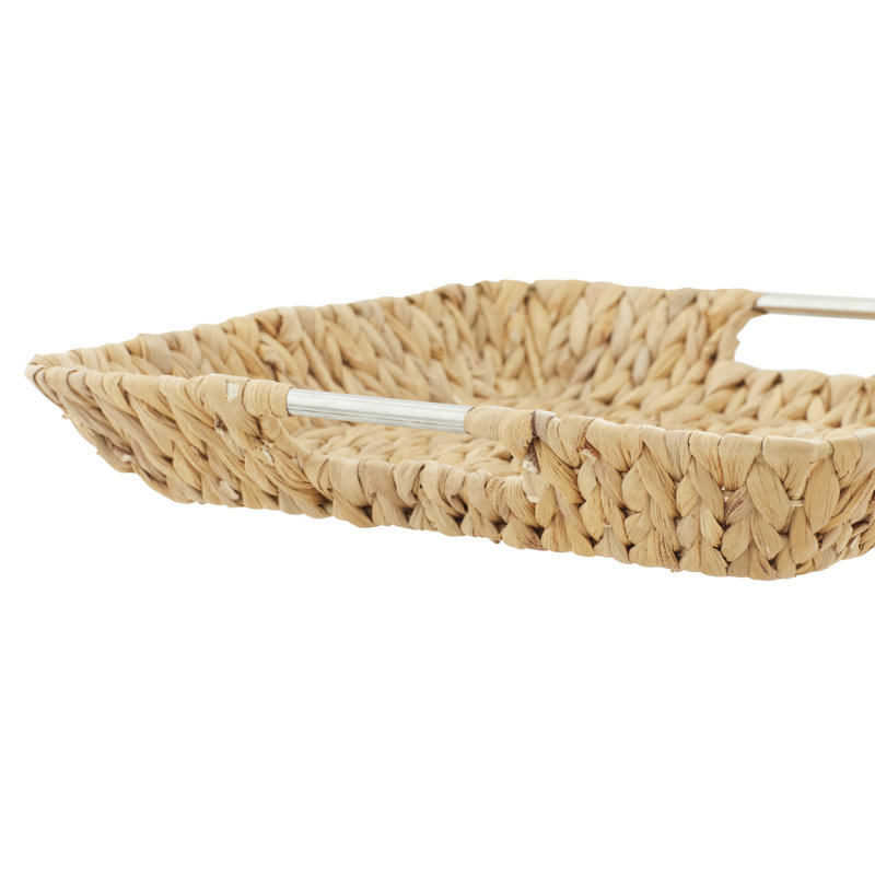 Contemporary Seagrass Rectangular Storage Tray Set of 3