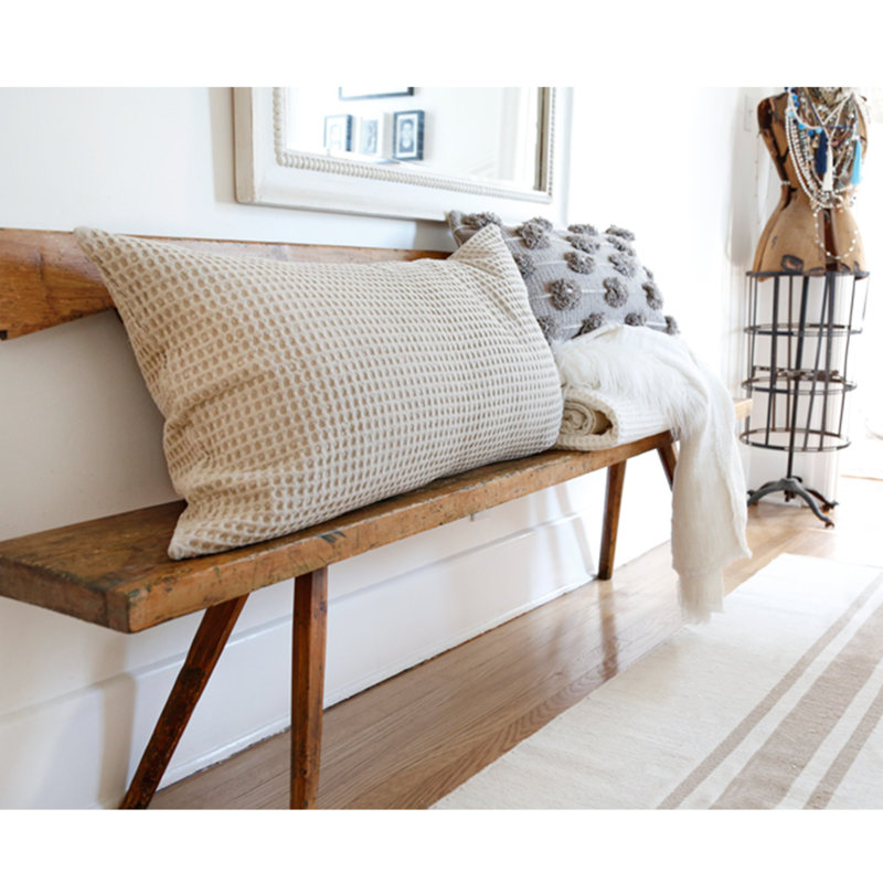 Zuma Natural Waffle Weave Cotton King Sham