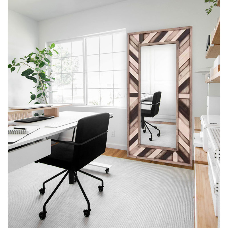 Classic Full-Length Solid Wood Leaning Mirror 58'' H X 19'' W