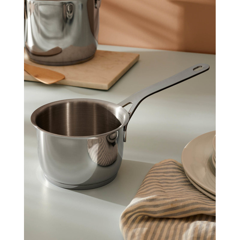 7" Stainless Steel Mirror Polished Saucepan