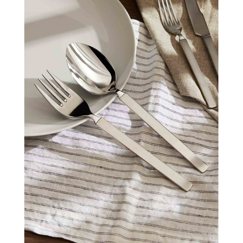Alessi Polished Stainless Steel Dry Serving Spoon