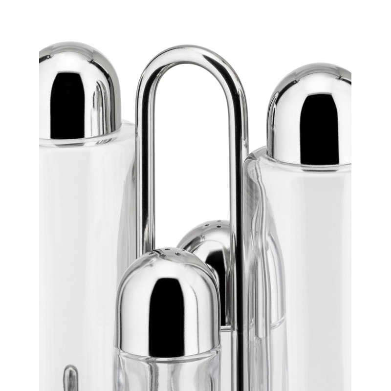 Stainless Steel and Glass Olive Oil Dispenser Set