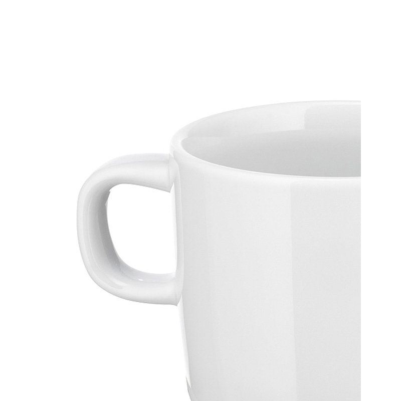 White Porcelain Mocha Cup Set of 4