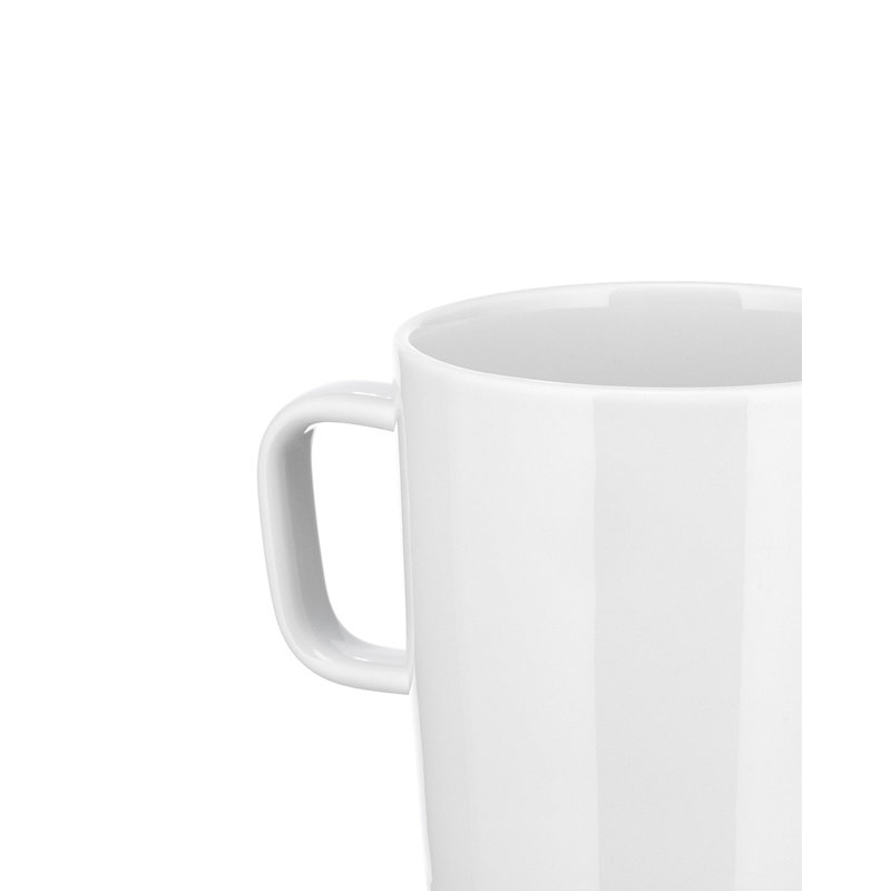White Ceramic Microwave Safe Mug Set
