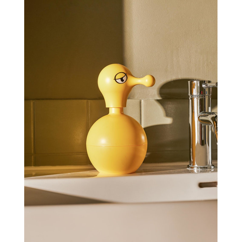 Yellow Thermoplastic Resin Quirky Liquid Soap Dispenser